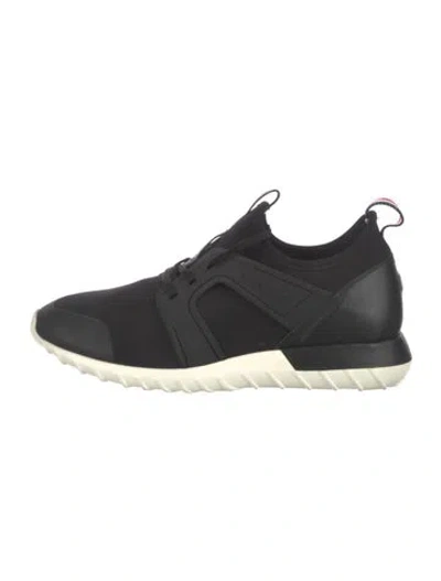 Pre-owned Moncler Neoprene Athletic Sneakers In Black