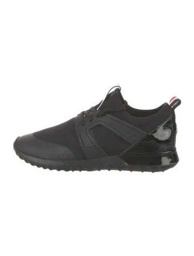 Pre-owned Moncler Neoprene Athletic Sneakers In Black