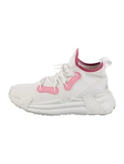 Pre-owned Moncler Neoprene Chunky Sneakers In White