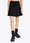 MONCLER NEOPRENE FLARED MINI SKIRT