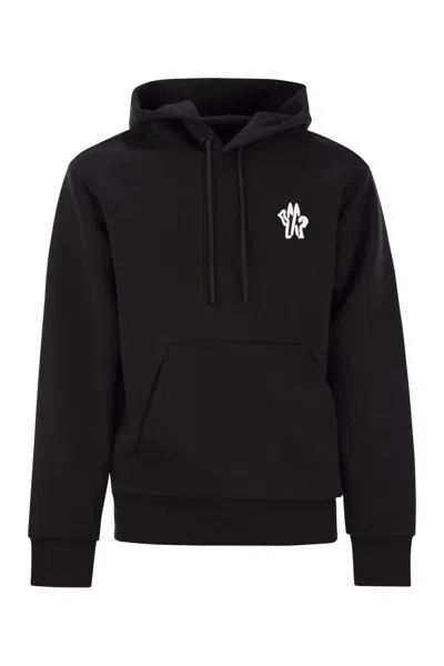 Moncler Black Hoodie With Logo