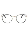Moncler Nero Lucido Metal Glasses