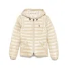 Moncler Grenoble Beige Parka With Fitted Silhouette And Hood In Neutral