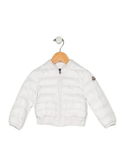Pre-owned Moncler Babies' Neutral Puffer Jacket With Zip Closure