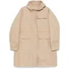 Moncler Meudon Long Parka In Neutral