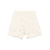 Moncler Macramé Shorts In White