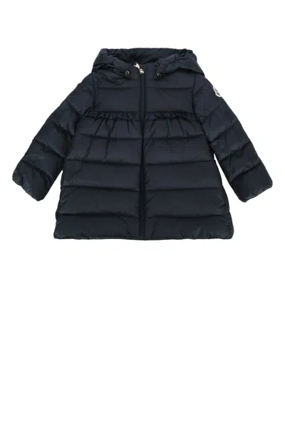Moncler Kids' Nevra Long Coat In Black