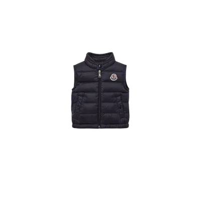Moncler Doudoune Sans Manches Repliable New Amaury, Enfant, Bleu, Taille: 9/12 In Blue