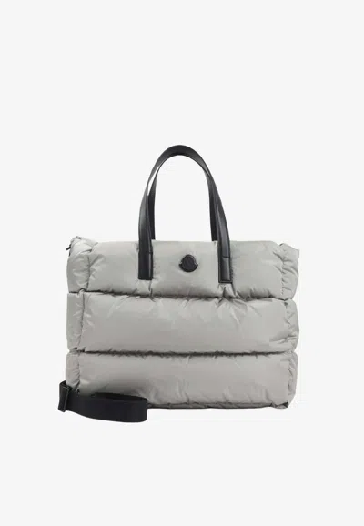 Moncler New Caradoc Padded Shoulder Bag In Gray