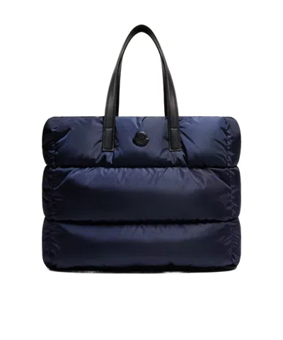 Moncler New Caradoc Tote Bag In Blue
