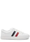 Moncler New Monaco Stripe-detail Sneakers In White
