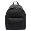 Moncler Pierrick Nylon Backpack Large Front Pocket In Black