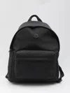 Moncler Pierrick Nylon Backpack Large Front Pocket In Black