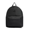 Moncler Pierrick Backpack Front Zip-fastening Pocket In Black