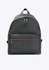 Moncler New Pierrick Striped Backpack In Green