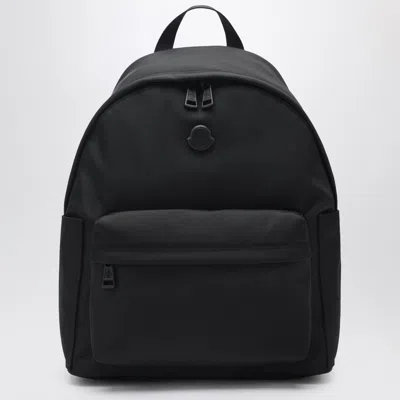 Moncler New Pierrick Backpack With Metal Logo In Black