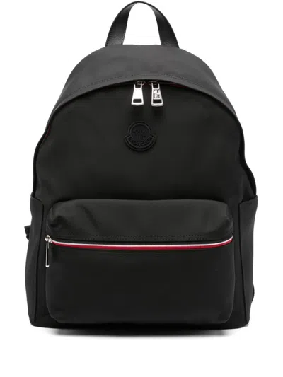 Moncler New Pierrick Zipped Backpack In Black