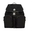 Moncler Functional Polyester Backpack With Multiple Pockets In Black