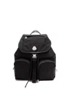 Moncler Mini Backpack With Top Handle And Adjustable Strap In Black  