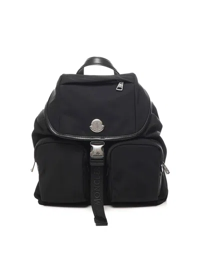 Moncler New Trick Water Repellent Backpack In Black