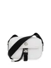 Moncler New Trick Water-repellent Crossbody Bag In Weiss