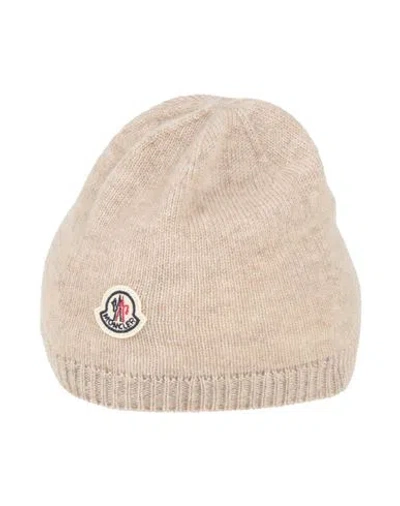 Moncler Babies'  Newborn Hat Beige Size 1 Cashmere In Sand