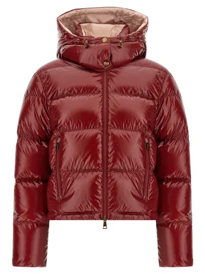 Moncler 'nievole' Down Jacket In Burgundy
