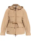 Moncler Long Sleeve Down Jacket In Neutrals