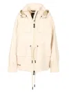 Moncler Grenoble Nimba Hooded Field Down Jacket In Neutral