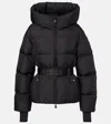 Moncler Nisene Down Ski Jacket In Black