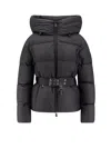 Moncler Nisene Nylon Down Jacket In Black