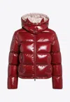 Moncler Niveole Short Down Jacket In Red