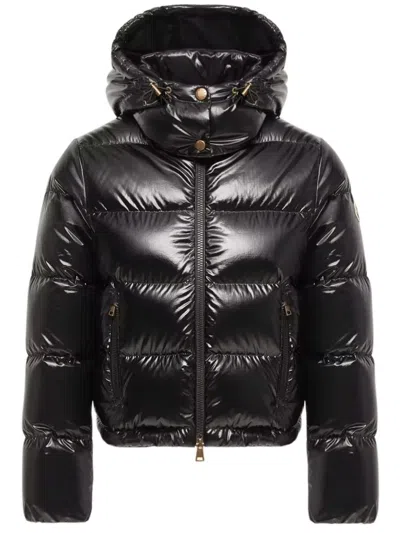Moncler Niveole Short Down Jacket In Animal Print