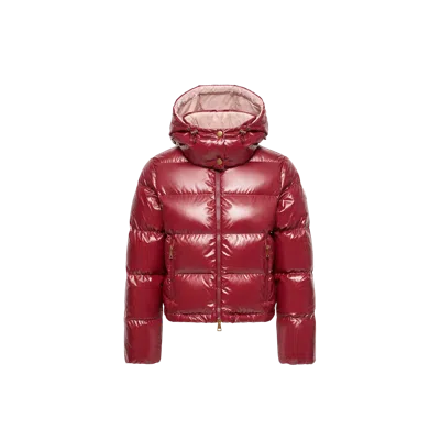 MONCLER MONCLER NIVEOLE SHORT DOWN JACKET, WOMEN, RED, SIZE: 3