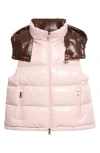 Moncler Niverolle Sleeveless Puffer Jacket In Pink