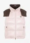 Moncler Niverolle Sleeveless Puffer Jacket In Pink