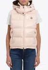 Moncler Niverolle Sleeveless Puffer Jacket In Pink