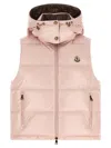 Moncler Niverolle Sleeveless Puffer Jacket In Pink