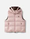 Moncler Niverolle Sleeveless Puffer Jacket In Pink