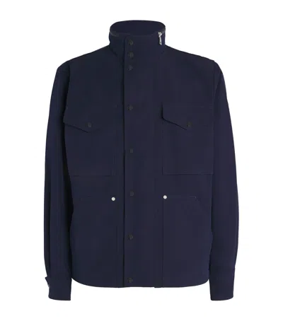 Moncler Noeus Water-repellent Field Jacket In Blue