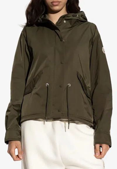 Moncler Noizay Windbreaker Jacket In Green