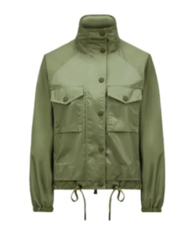Moncler Nor Hooded Jacket In Green