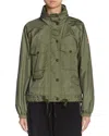 Moncler Nor Hooded Jacket Green In Green