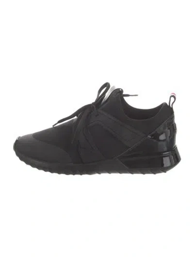Pre-owned Moncler Nylon Athletic Sneakers In Black