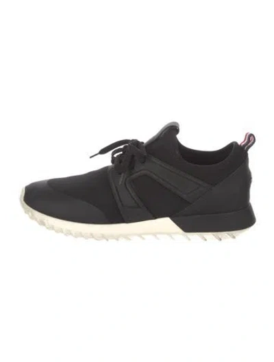 Pre-owned Moncler Nylon Athletic Sneakers In Black