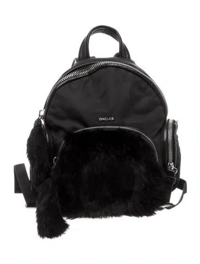 Pre-owned Moncler Nylon Backpack In Black