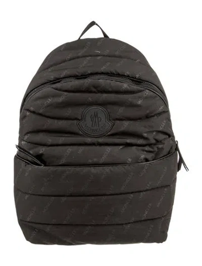 Pre-owned Moncler Nylon Backpack In Black