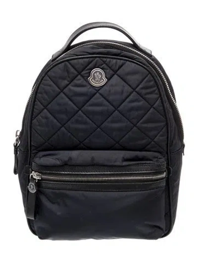 Pre-owned Moncler Nylon Backpack In Black