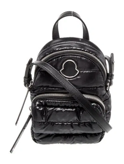Pre-owned Moncler Nylon Backpack In Black
