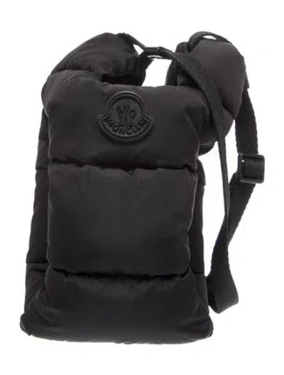 Pre-owned Moncler Nylon Backpack In Black
